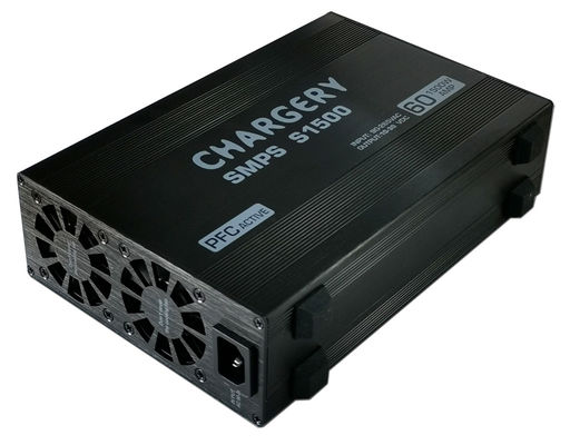30V 24V 1500W নিয়মিত ইউএভি এসএমপিএস ব্যাটারি চার্জার কমপ্যাক্ট ই রিক্সা 68mm 60A