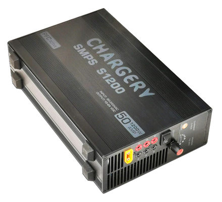 24V 1200W ইউএভি ড্রোন এসএমপিএস ব্যাটারি চার্জার কমপ্যাক্ট 68mm 50A কাস্টমাইজড