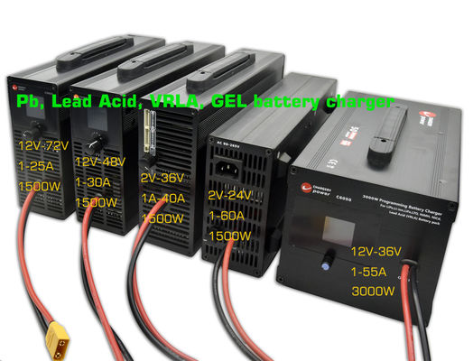 ই-বাইক ই-মোটরসাইকেলের জন্য 2V 12V 24V VRLA AGM এসি থেকে ডিসি ব্যাটারি চার্জার